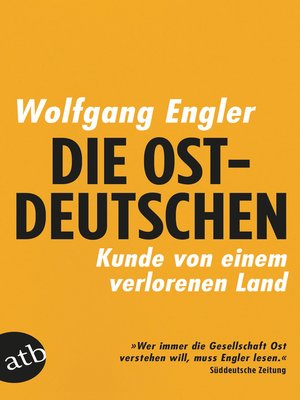 cover image of Die Ostdeutschen